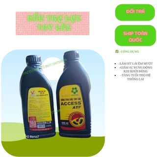 Dầu trợ lực tay lái ô tô, xe tải Access ATF. Loại chai 946ml. Hàng Việt Nam chất lượng cao
