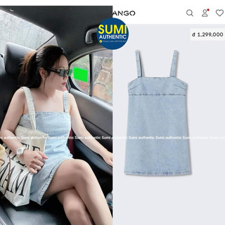 Đầm Mango denim auth giá sale