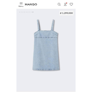 Đầm Mango denim auth giá sale