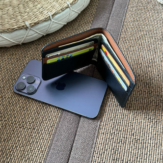 Katsu かつ Simple Wallet - Ví Gập Form Đơn Giản Phối Layer Da Thật ( Ouithebrand )
