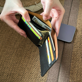 Katsu かつ Simple Wallet - Ví Gập Form Đơn Giản Phối Layer Da Thật ( Ouithebrand )