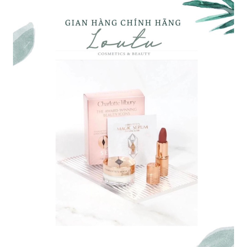 Set Son và kem Dưỡng Charlotte Tilbury Mini