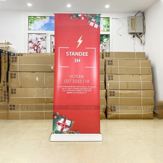 Standee cuốn hào hoa cao cấp 1 mặt, banner cuốn hào hoa 80x200cm |3h