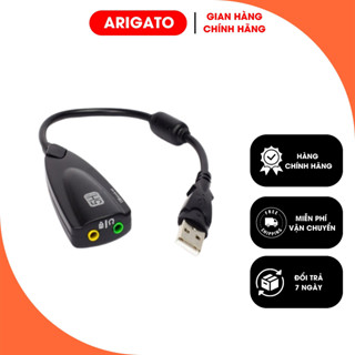 Usb Sound Dây 3d 7.1 Trắng Sound 5H Tiện Lợi Chuyển Đổi Từ USB Sang Âm Thanh  ARIGATO USD7