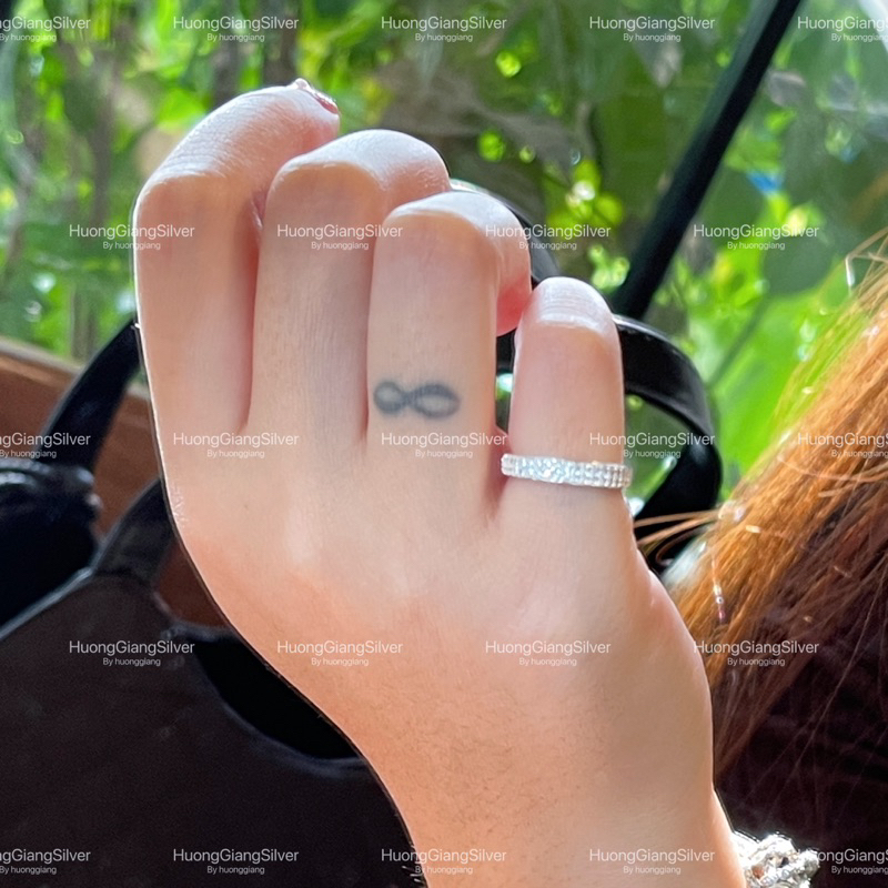 Nhẫn ngón út đá Bạc s925 - HuongGiangSilver