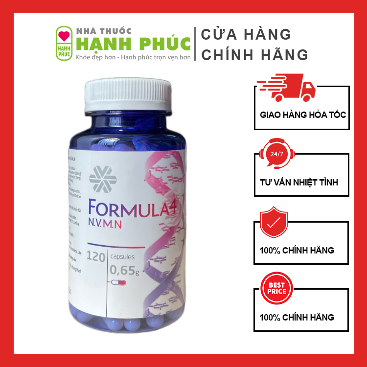 Formula 4 thực phẩm bảo vệ sức khỏe Siberian Hobomint Novomin – 120 viên/lọ