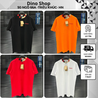 Áo Thun Nam Nữ BBR Bo Cổ Đơn giản - Áo Phông BBR Thêu Chữ Mặc Đôi Nam Nữ Siêu Đẹp