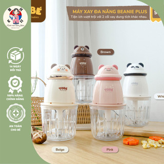 Máy xay đồ ăn dặm cho bé beanie plush tobé đa năng 9122 cối thủy tinh cao cấp lưỡi xay 8 lưỡi xay rau thịt cá