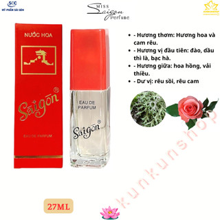 Nước hoa sài gòn đỏ chai 27ml hương truyền thống chính hãng thơm nhẹ dịu, dễ chịu