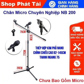 Tripod 3 Chân Đỡ Micro Chuyên Nghiệp Cao 1m9 - Chân Đỡ Micro Chuẩn Phòng Thu - Sân Khấu Cao Cấp