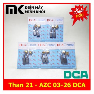 1 đôi chổi than 21 - azc 03-26 cho máy khoan, máy mài, máy cắt sắt...