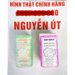 Bông ráy tay baby world lốc 12 gói