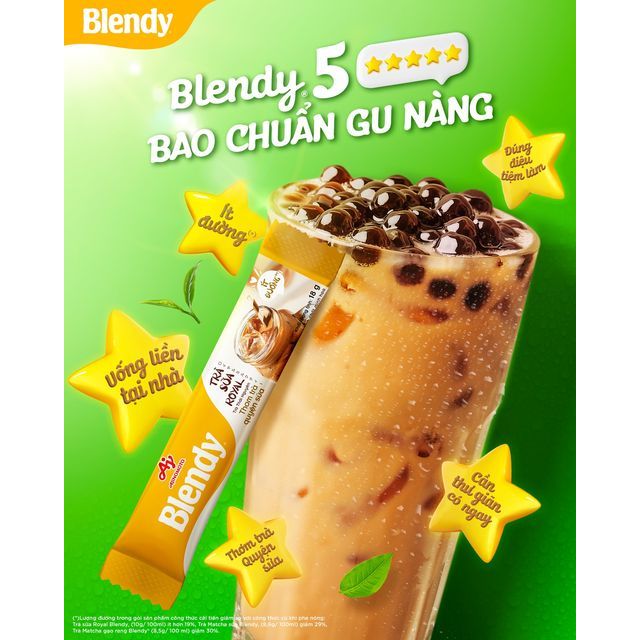 Combo 2 Hộp Trà sữa Royal Blendy® 144g/Hộp (1 Hộp 8 Gói)