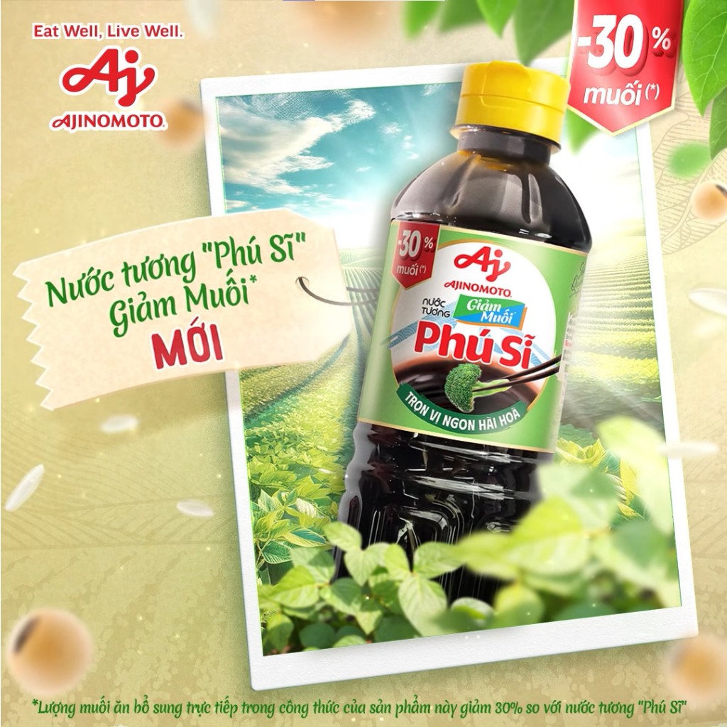 Combo 3 Chai Nước Tương "Phú Sĩ" giảm muối 240ml/Chai