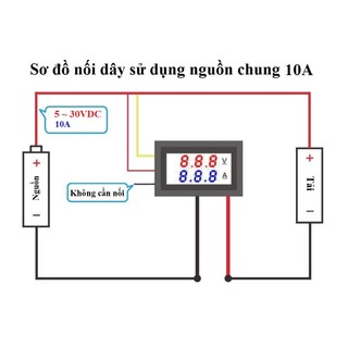 Đồng hồ Đo điện áp & dòng điện DC 10A