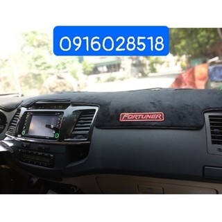 Thảm trải chống nắng Taplo Fortuner 2008 2009 2010 2011 2012 2013 2014 2015, nhung mịn, không mùi, không nổ, hàng dày