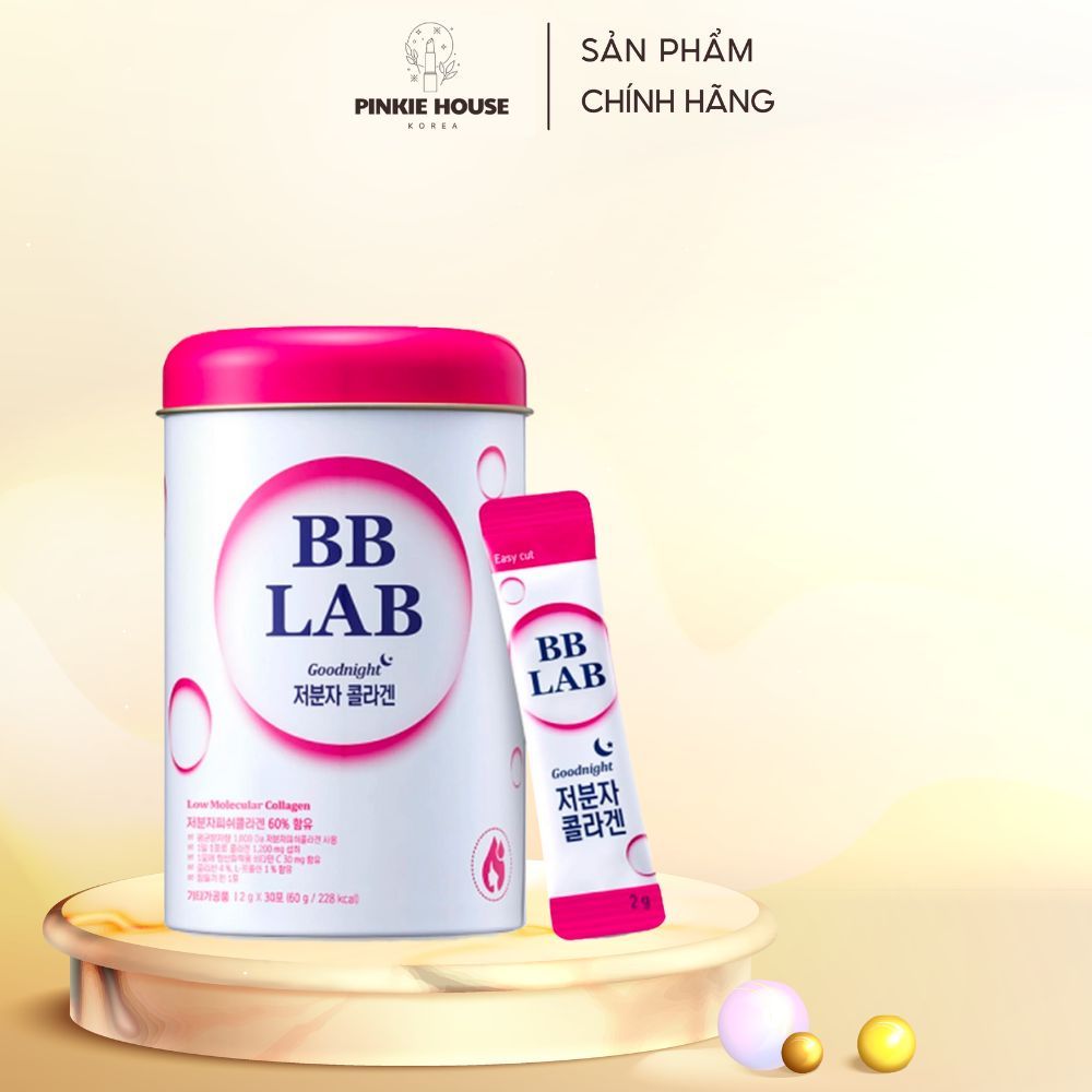 Bột uống cung cấp Collagen đẹp da thương hiệu BB LAB Good night collagen 2g*30