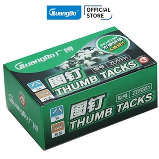 Ghim mũ sắt hộp giấy (hộp 100 chiếc) Guangbo ZD5331