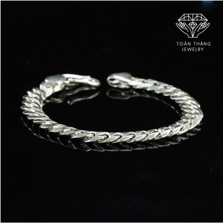 Lắc tay bạc nam-10 chỉ bạc ta 925 cao cấp mắt xích trẻ trung cá tính,vòng tay bạc nam LN10