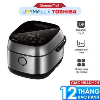 Nồi cơm điện cao tần toshiba rc-10ip1pv 1l, 1.8l rc-18ip1pv, hàng chính hãng, lòng nồi chống dính,cảm ứng nhiệt- joymall