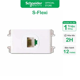 Ổ cắm mạng cat5e dòng s-flexi - size s - trắng - schneider electric - f30rj5em_we_g19