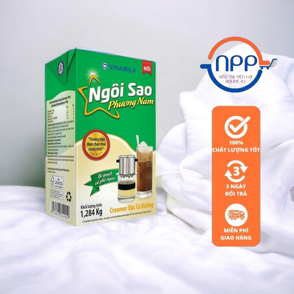 Sữa đặc Ngôi sao Phương Nam Hộp giấy 1284g
