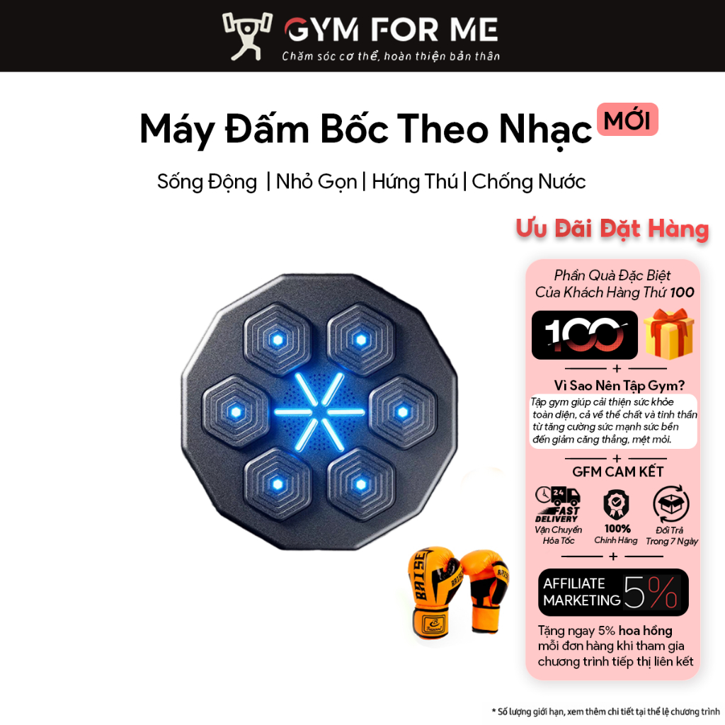 Máy Tập Boxing Theo Nhạc, Máy Đấm Bốc Theo Nhạc Treo Tường, Thiết Bị Đấm Bốc Dành Cho Người Lớn Và Trẻ Vị Thành Niên