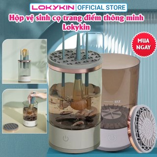 Dụng cụ vệ sinh cọ trang điểm Lokykin, máy làm sạch bàn chải trang điểm
