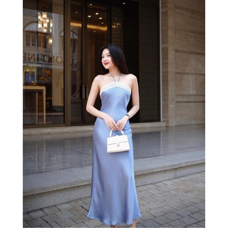 SILKEN GRACE- Đầm lụa viền ren- Thiết kế bởi IAMCOCO.OFFICIAL 
