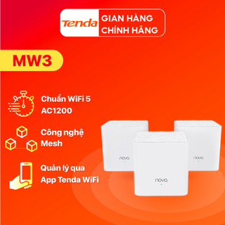 Hệ Thống Wifi Mesh Tenda Nova MW3 Cho Gia Đình AC1200Mbps - Hàng Chính Hãng