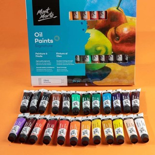 [DA ĐEN] Bộ Sơn Dầu Mont Marte 12/24 Màu x 12ml