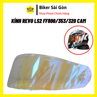 Kính revo chống chói ngày đêm revo ls2 ff800/ff353/ff320 ánh cam - biker sài gòn
