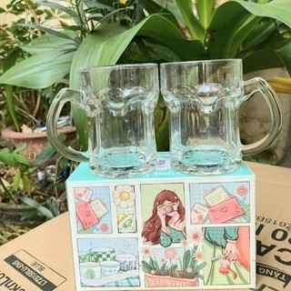 Ly thủy tinh có quai, ly bia, cốc uống nước,cốc bia,sinh tố