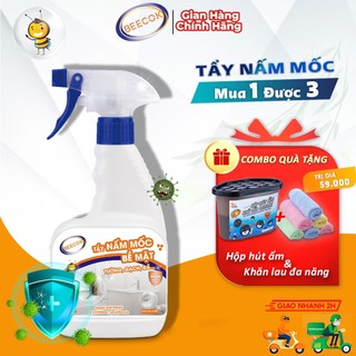Tẩy nấm mốc nhà tắm beecok dung tích 500ml loại bỏ 99,99% vi khuẩn tẩy ố vàng tẩy nấm mốc quần áo xịt tẩy đa năng