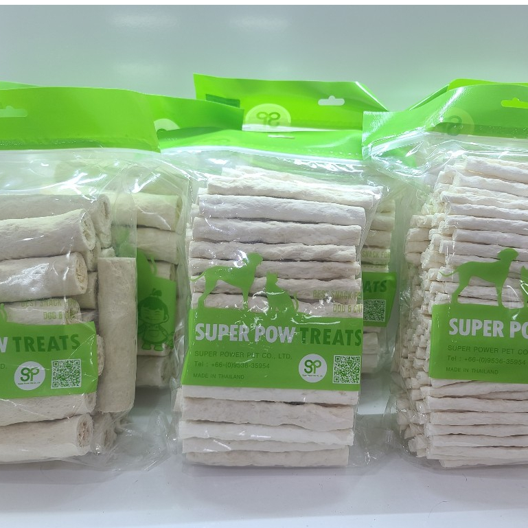🇹🇭 Snack Xương Gặm Cho Chó Que Sữa Dê Super Pow Treats 200g - 1kg