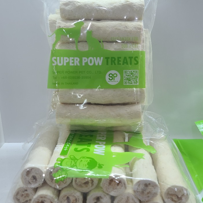 🇹🇭 Snack Xương Gặm Cho Chó Que Sữa Dê Super Pow Treats 200g - 1kg