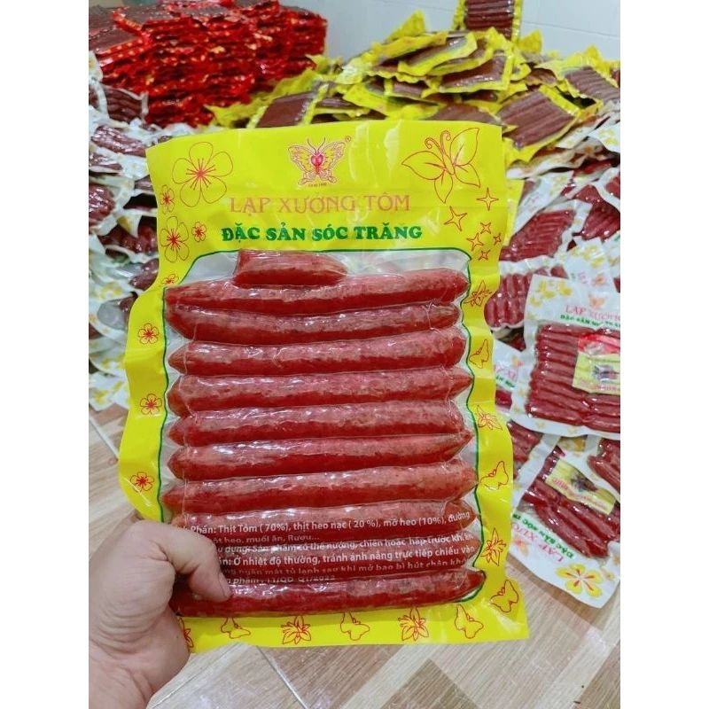 500gr lạp xưởng tôm đất Sóc Trăng