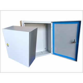 Tủ điện H600xW400xD210 sơn tĩnh điện (màu xám trắng) - khóa tròn / Khóa tay gạt