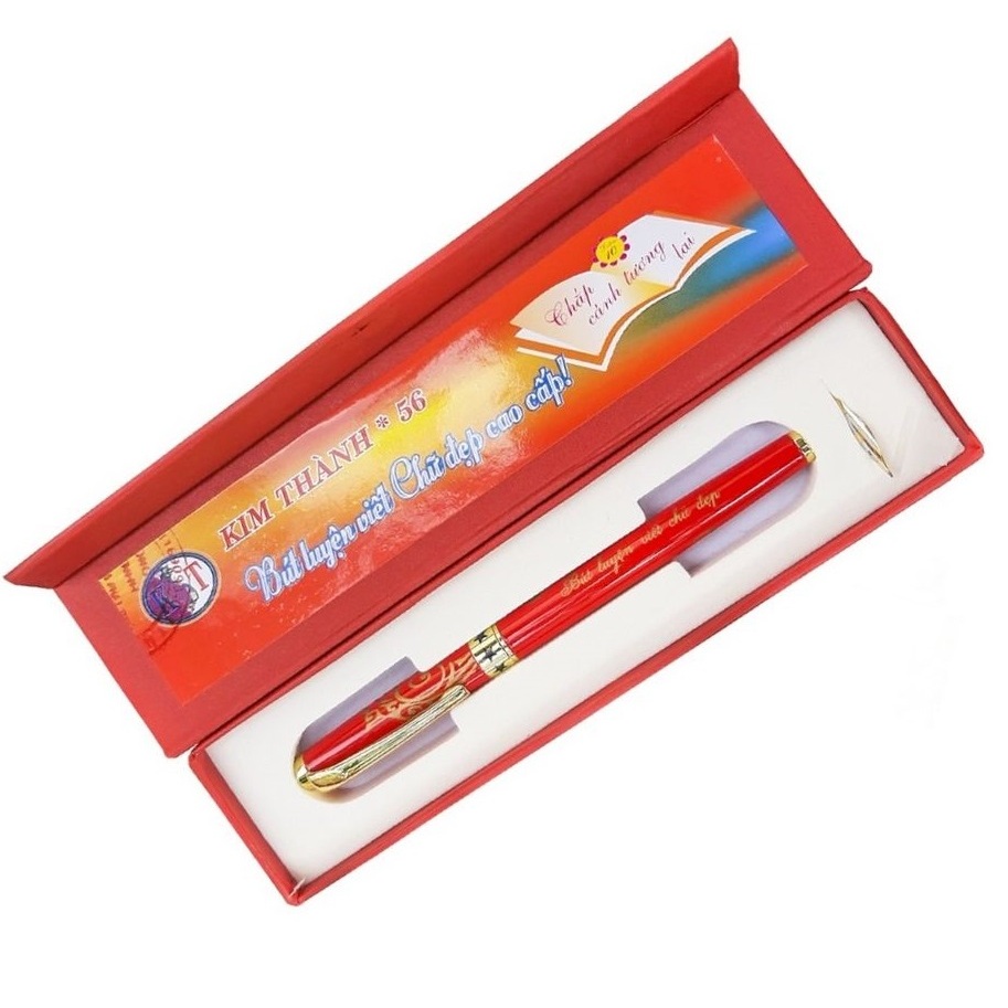 Bút máy Kim Thành 56 - Bút mực ngòi mài luyện chữ đẹp KT56 cho học sinh tiểu học