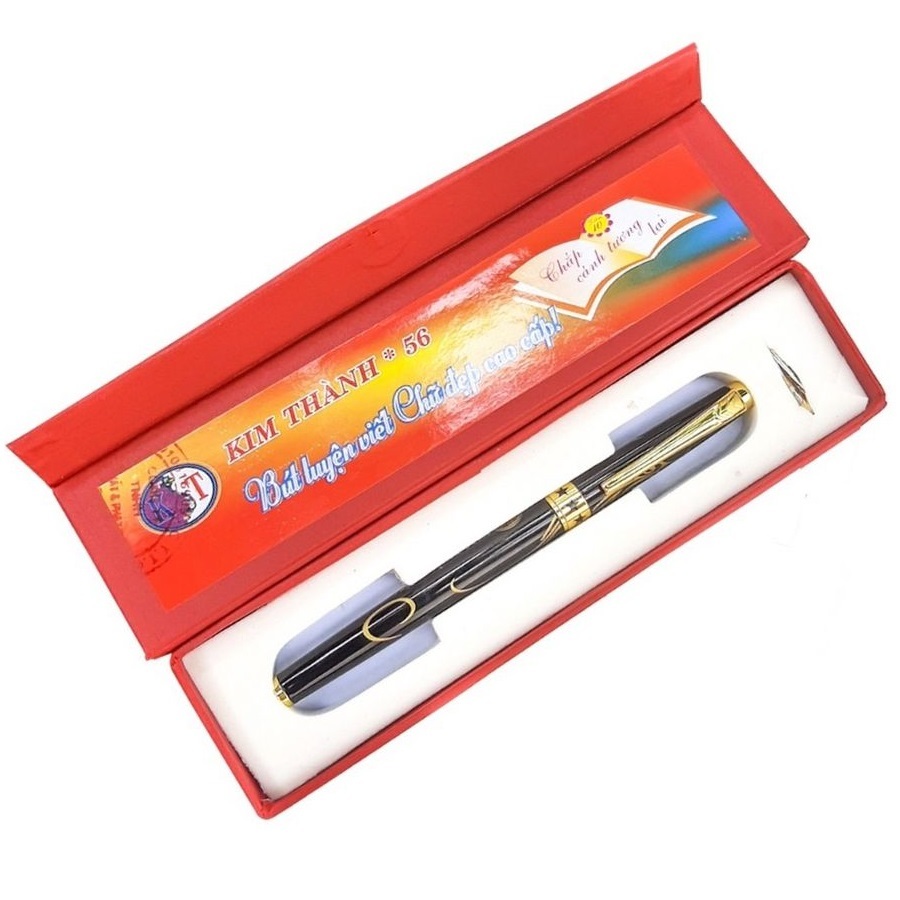 Bút máy Kim Thành 56 - Bút mực ngòi mài luyện chữ đẹp KT56 cho học sinh tiểu học