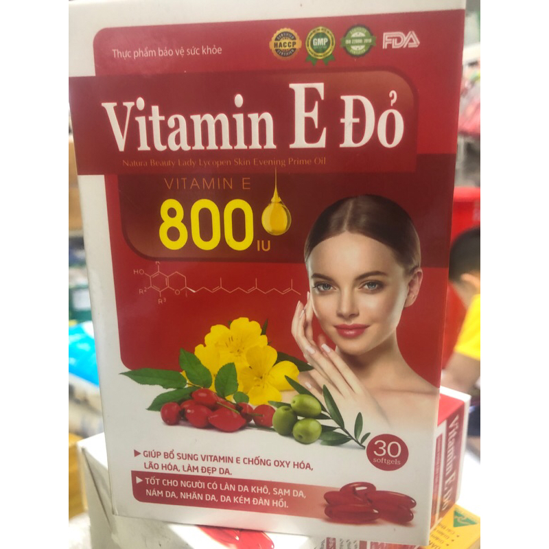 thực phẩm bảo vệ sức khoẻ - vitamin e đỏ800mg