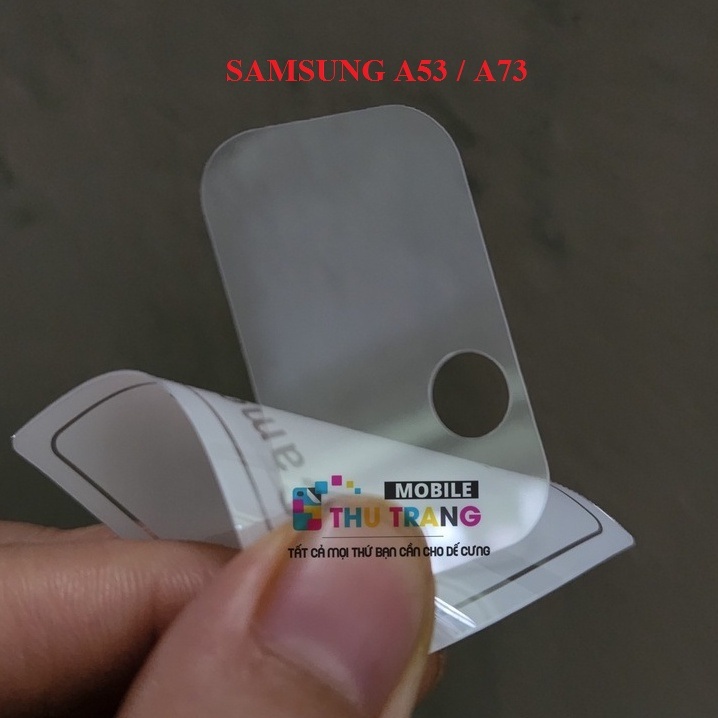 Cụm kính cường lực TRONG SUỐT bảo vệ camera Samsung A73 A53 A33 A04S A13 A23