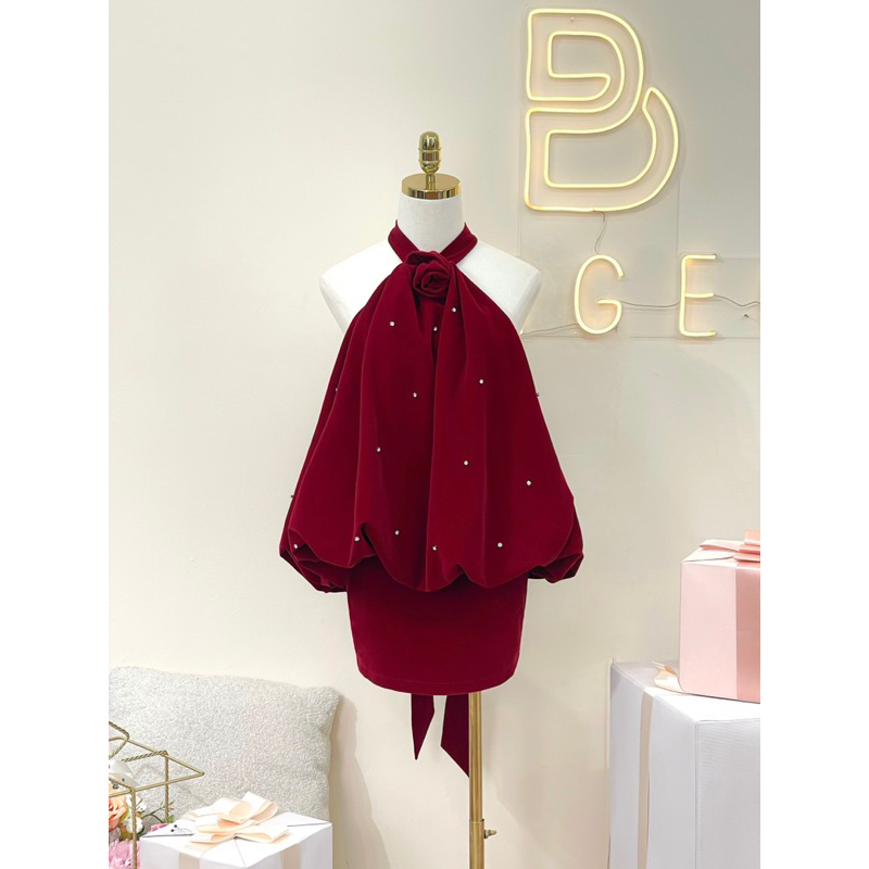 Set nhung cổ yếm cao cấp 𝐁𝐀𝐆𝐄𝐎