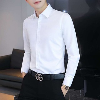 Áo sơ mi nam- áo sơ mi trắng phong cách công sở thanh lịch cho nam