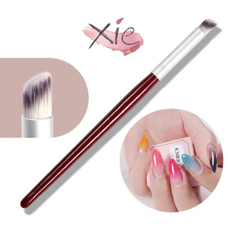 Cọ ombre - Cọ đầu tròn - Cọ dặm cán gỗ nail ❤️