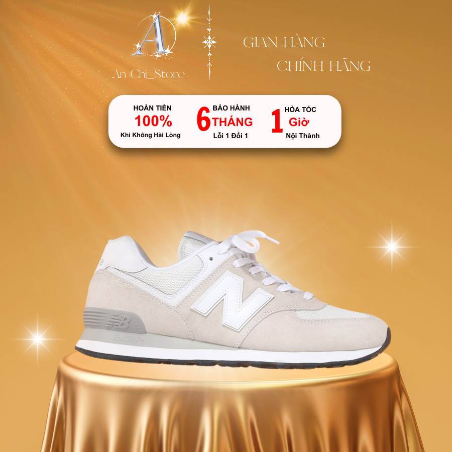 Giày New Balance NB 574 xám hot nhất, Giày NB 574 xám nam nữ Bản chuẩn Full Bill Box