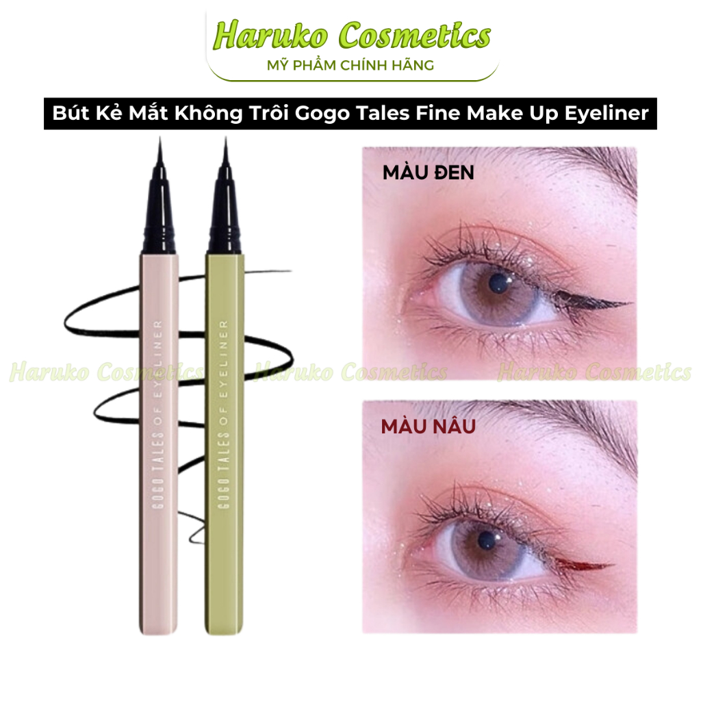 Bút Kẻ Mắt Không Trôi Gogo Tales Fine Make Up Eyeliner