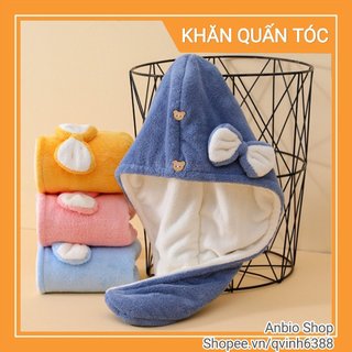 Khăn quấn tóc, ủ tóc nhanh khô sau khi gội