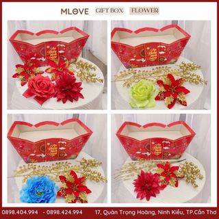 Giỏ gói quà tết - Phụ kiện làm giỏ quà tết - set trang trí giỏ quà tết