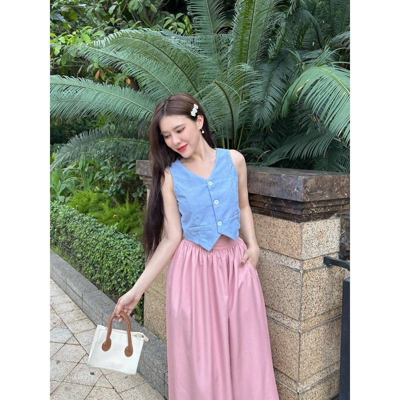 chân váy RumDi tiểu thư lưng tây dáng dài xoè rộng dễ mix đồ | BigBuy360 - bigbuy360.vn